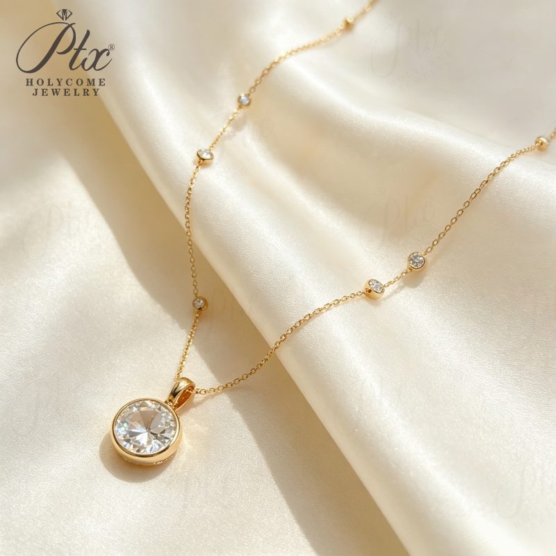 solid gold colorless ring